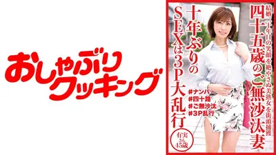 四十五歳のご無沙汰妻 10年ぶりのSEXは3P大乱行 有実さん45歳