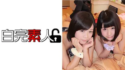 黒髪ボブ娘2人組とラブホでエロ遊び。