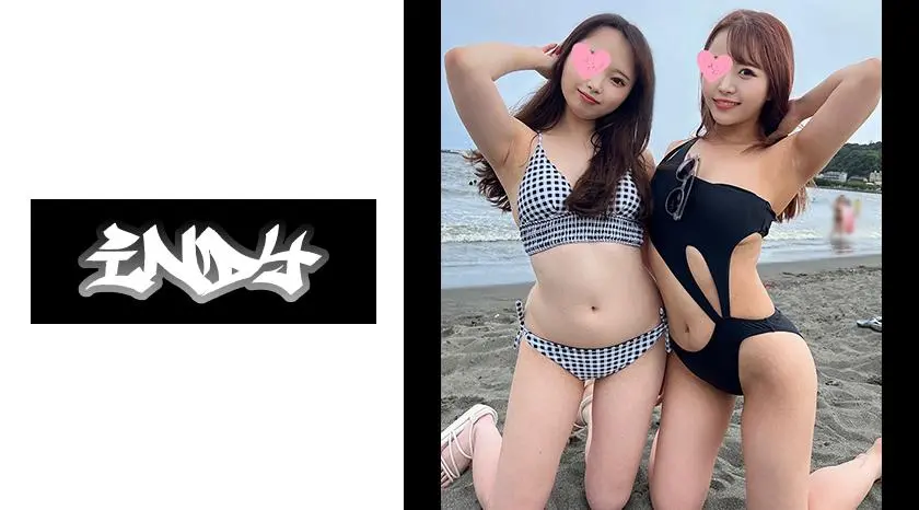 Gonzo with two swimsuit beauties who succeeded in picking up girls on E Island *Gachirial creampie 3P video leaked