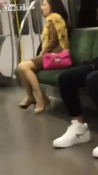 Cumming alone on the train....