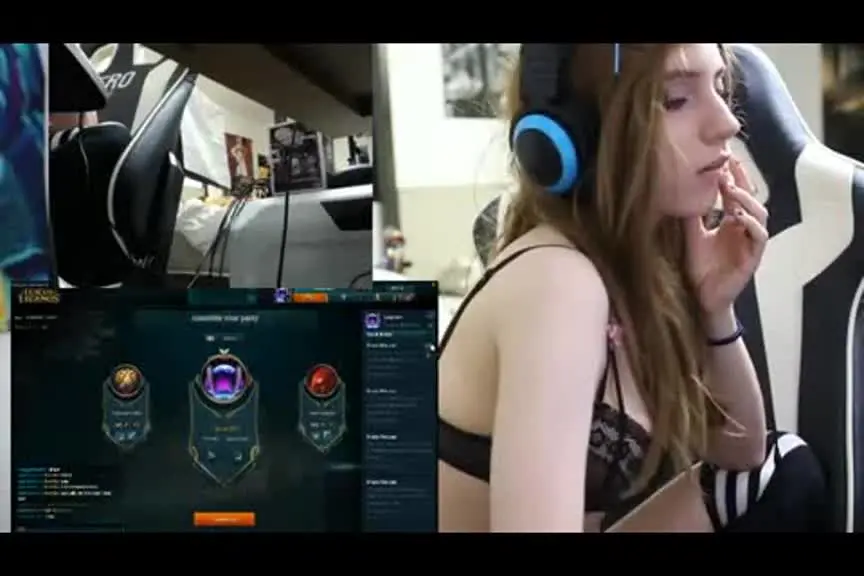 Play LOL until you want to have sex! Big breasted girl plays LOL live and fingering her pussy! If you win the game, the audience will also become obsessed with it: Can teammates become buddies?