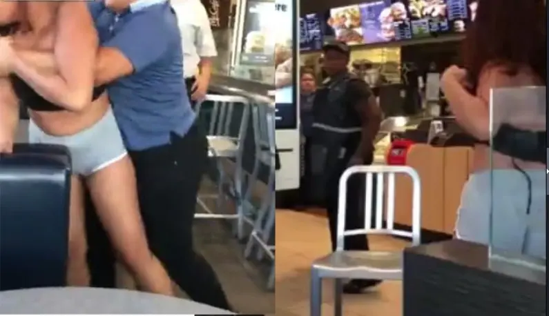 A female McDonald's employee was unhappy about being insulted and beat the female customer until her breasts were shaken.