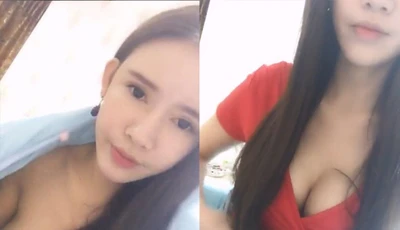 气质爆乳正妹上线中 超像在跟女友视讯的❤