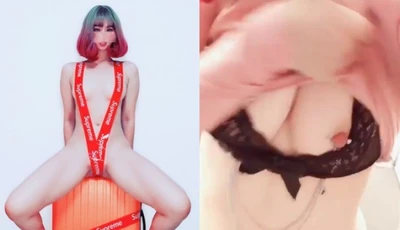 [Hong Kong] bunnybunny-love’s daily exposure ~ pink nipples are super semen-sucking!!