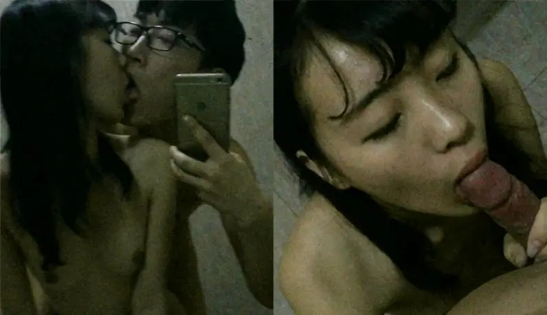 The darker the place, the brighter you are~ The young couple wanted to have sex without even turning on the light~ Selfie video leaked!!