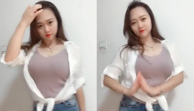 巨乳正妹鏡頭前熱舞一波~