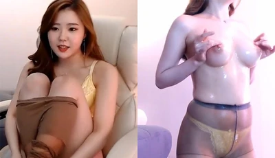 [韓國] 長髮美乳正妹上演濕背秀，要挑逗你到不行~