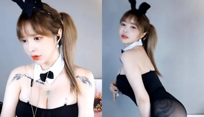 [Korea] Let the bunny girl with big breasts spend a long night with dads! Do you still like it?