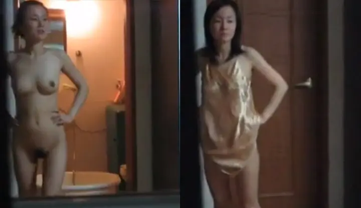 [Korea] Witnessing the process of changing clothes of the new neighbor who moved next door~
