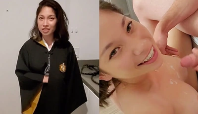 [限制级快车] 巨乳亚裔骚妹lilykawaii帮处男哈利破处～