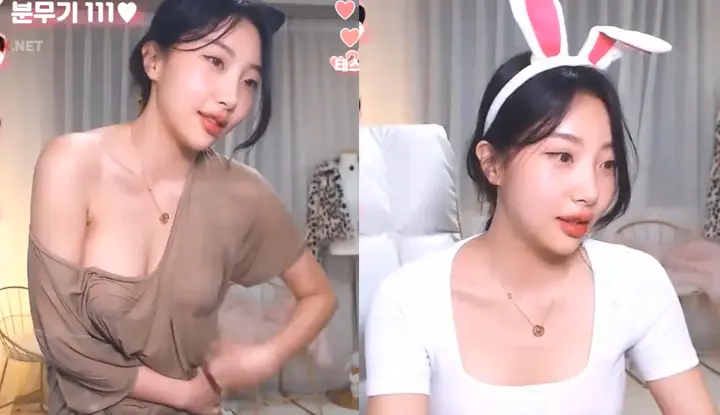 [Korea] The sexy little white rabbit sings and dances ~ and deliberately shows off her breasts in a seductive way, full of sluts