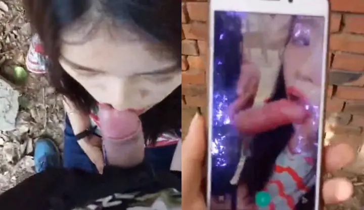 The scandal was exposed on the Internet ~ The girl is proud of her mouth, and she takes selfies while giving oral sex ~
