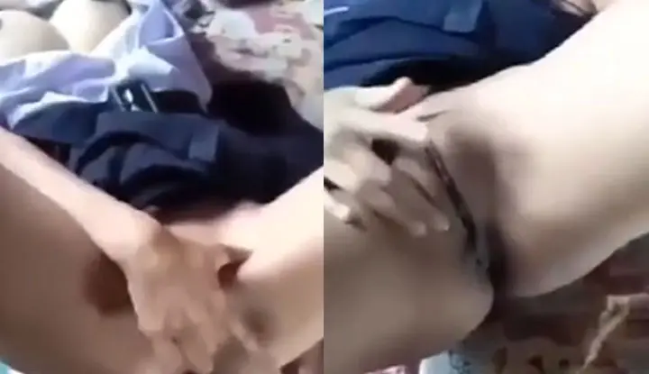 [Thailand] A slutty girl fucks herself with a hairless pussy. It’s different once she’s practiced. Her finger thrusting speed is twice as fast as others~