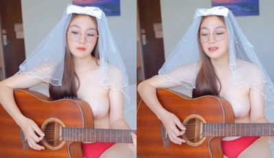 [Thailand] Busty hottie bewtifull~ showing her breasts while playing guitar and singing for you~