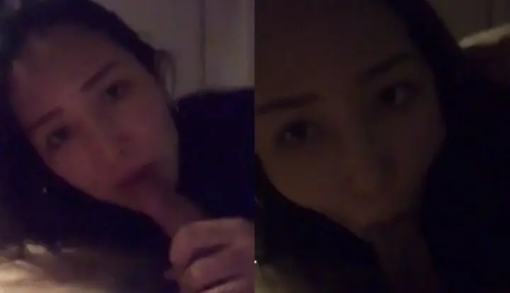 女友深夜肚子餓，居然把肉棒掏出來吃～