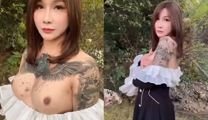 Yao Ji with beautiful breasts and a nine-head body~ secretly exposed her breasts and took pictures when no one was around