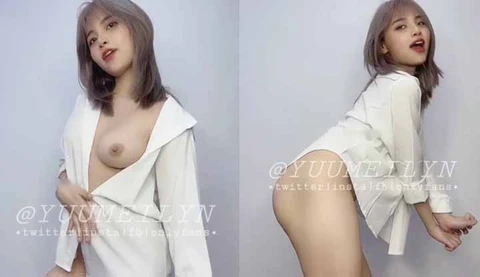 [越南] OF主 yuumeillyn 只穿一件白衬衫大跳热舞，边跳边脱露美乳～