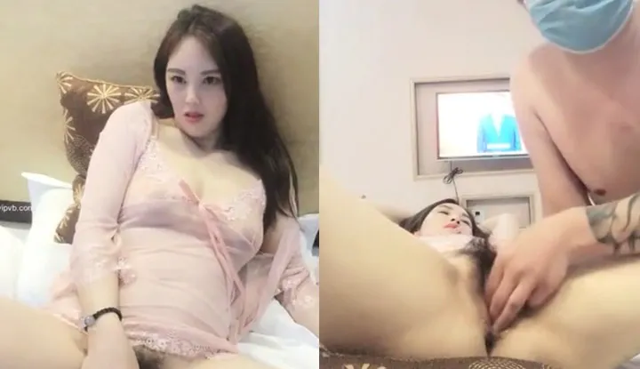The big-breasted lady makes an appointment for a live broadcast~ She masturbates her pussy in a gauze pajama, but it is so smooth that her sex partner feels so happy that he ejaculates~