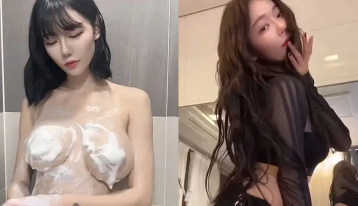 [South Korea] The host of the live show, a big-breasted Internet celebrity dances passionately, and even takes a shower for you to see for money~