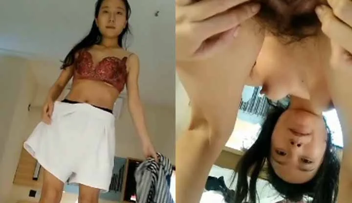 Local Internet celebrity Fu Xiaoyuan stripped naked and took a selfie in a lewd pose, bending over naked to expose her vagina and breasts~