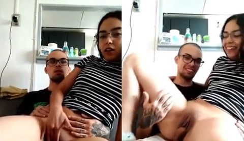 [Philippines] Glasses white tiger girl enjoys her boyfriend's pumping