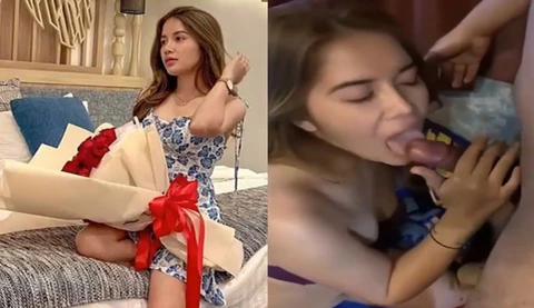 [Thailand] I gave my girlfriend a little surprise~ When she was happy, she helped me blow it