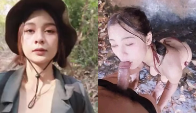 [Thailand] O station master mintra444 ~ I went hiking with my boyfriend in a quiet suburb. When I played in the water and found no one around, I wanted to take a bite.