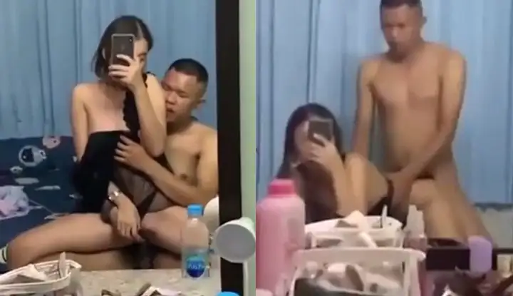 [泰國] 小情侶鏡子前做愛自拍，邊幹邊拍淫蕩過程全都錄
