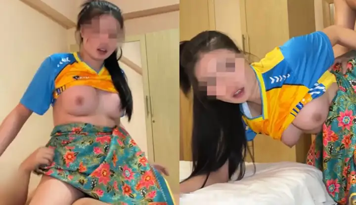 [Thailand] A young maid wearing traditional clothes helps her master satisfy her sexual desire