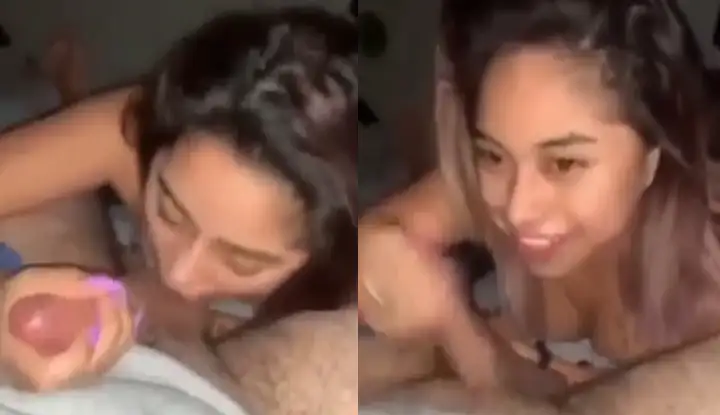 [Philippines] Cute long-haired slut loves eating big dicks
