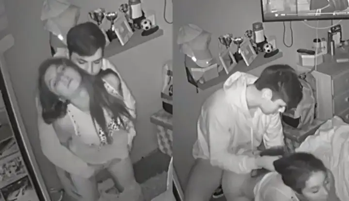 [Europe and America] Is your home smart camera safe? Young couple watched a movie at home and started having sex halfway through