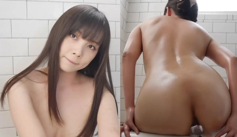 [Japan] Yuna, the top internet celebrity goddess on Station O, uses her big fat ass to insert the entire dick in the bathroom