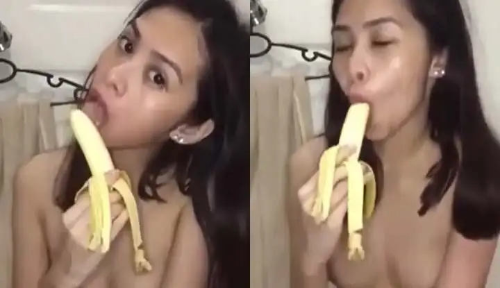 [菲律宾] 太久没约炮了只能吃香蕉过过瘾～有男人想要交流交流吗？