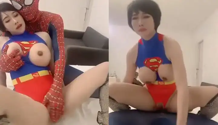 [泰国] 蜘蛛人大战女超人，使出必杀技木兰飞弹来对战