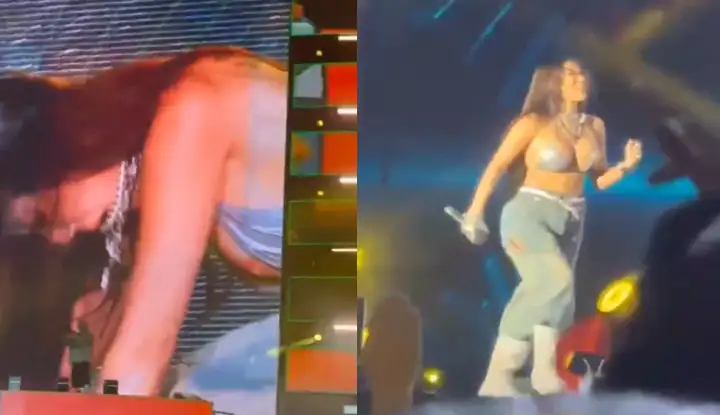 [Korea] The whole thing is exposed! South Korean singer "Jessi" Waterbomb's exposure was "closed up on the big screen"!