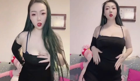 快手爆乳御姐欣妹妹，低胸禮服性感熱舞