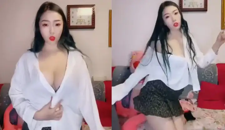 快手爆乳御姐欣妹妹，白色襯衫超性感自拍