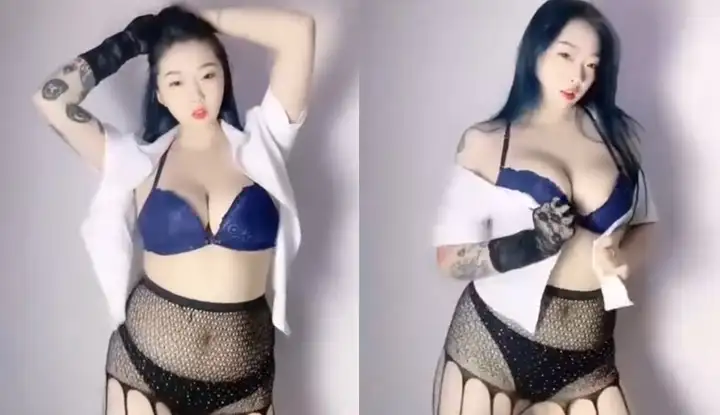 快手爆乳御姐欣妹妹，白襯衫巨乳誘惑