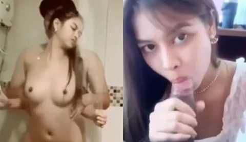 [Thailand] The beautiful girl with electric eyes has excellent oral sex skills. After blowing, she takes him to the bathroom and fucks him standing up